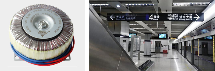 恒达为上海地铁提供变压器